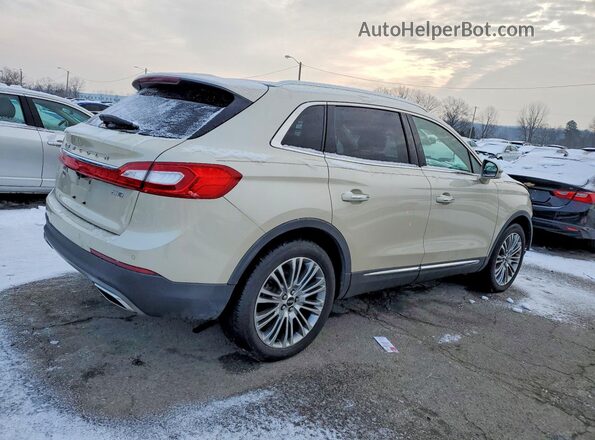 2LMPJ8LR7JBL13826 2018 LINCOLN MKX Кремовый Задняя правая четверть