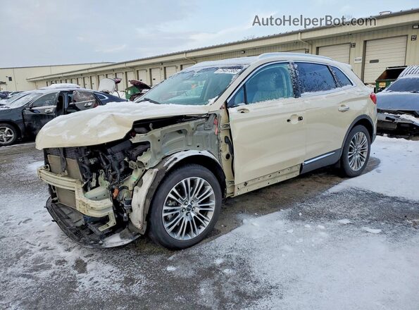 2LMPJ8LR7JBL13826 2018 LINCOLN MKX Кремовый Передняя левая четверть