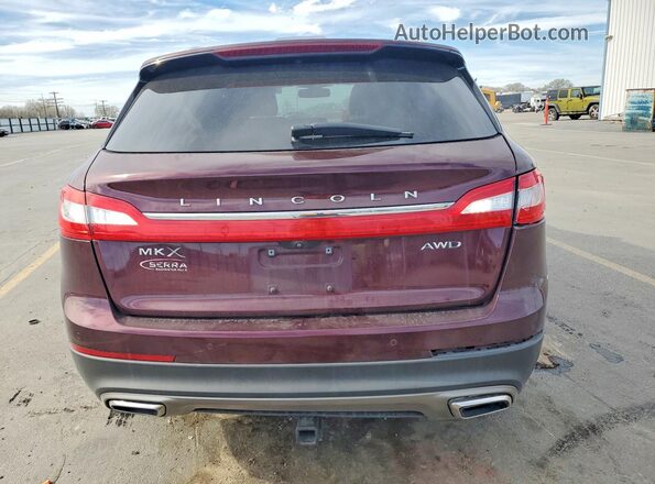2LMPJ8LR8JBL29288 2018 LINCOLN MKX Бордовый Вид сзади