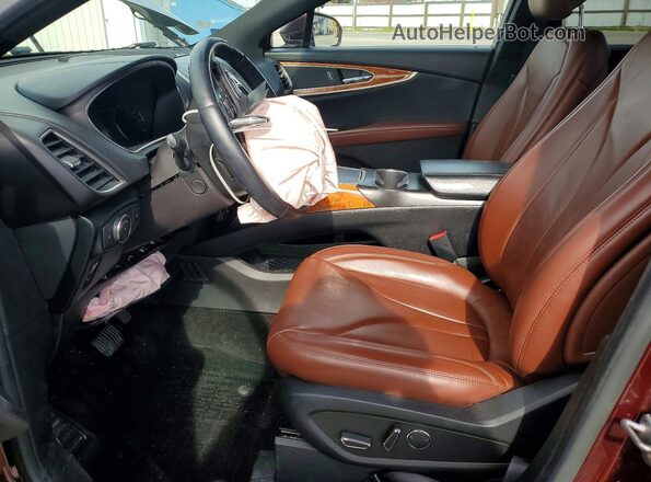 2LMPJ8LR8JBL29288 2018 LINCOLN MKX Бордовый Вид салона спереди