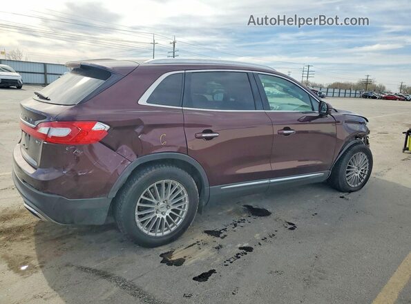 2LMPJ8LR8JBL29288 2018 LINCOLN MKX Бордовый Задняя правая четверть