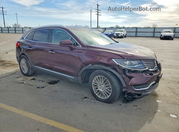 2LMPJ8LR8JBL29288 2018 LINCOLN MKX Бордовый Передняя правая четверть