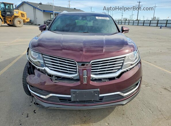 2LMPJ8LR8JBL29288 2018 LINCOLN MKX Бордовый Вид спереди