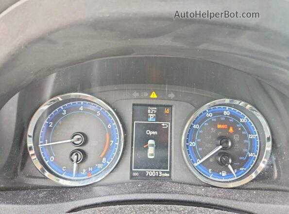 2T1BURHE3JC089779 2018 TOYOTA LL Gray Widok zestawu wskaźników