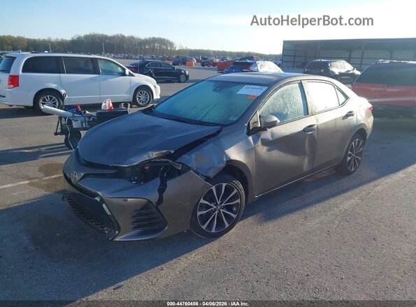 2T1BURHE4JC071811 2018 TOYOTA LL Gray Front left