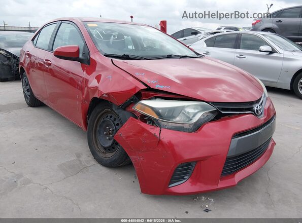 2T1BURHE7GC627263 2016 TOYOTA LL Красный Передняя правая четверть