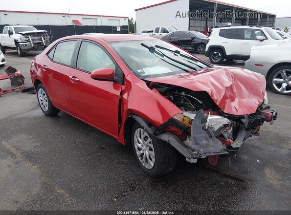 2T1BURHE8HC950285 2017 TOYOTA LL Red Przód prawy