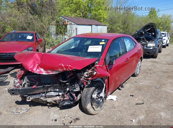 2T1BURHEXJC068931 2018 TOYOTA LL Red Առջևի ձախ երեք քառորդ տեսարան