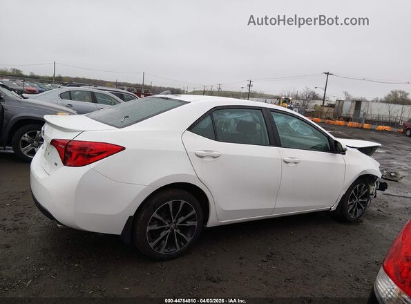 2T1BURHEXKC148232 2019 TOYOTA LL White Widok wnętrza z tyłu