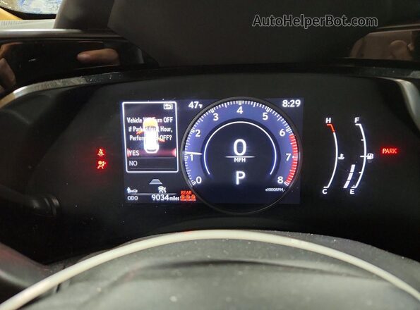 2T2AGCEZ5SC092350 2025 LEXUS NX Blue Widok zestawu wskaźników