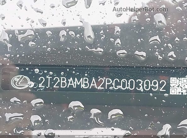 2T2BAMBA2PC003092 2023 LEXUS RX 350 White 