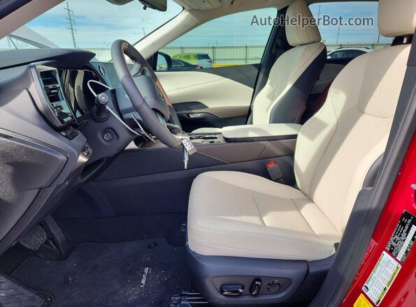2T2BAMCA8TC129398 2026 LEXUS RX Red Widok wnętrza z przodu