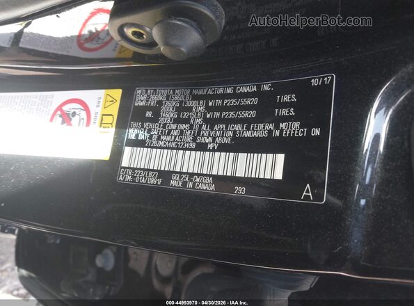 2T2BZMCA4HC123498 2017 LEXUS RX 350 Black Widok komory silnika