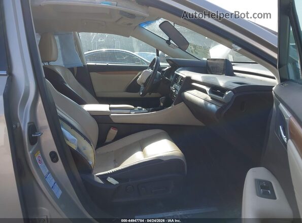 2T2BZMCAXGC040897 2016 LEXUS RX 350 Золотой Вид салона спереди