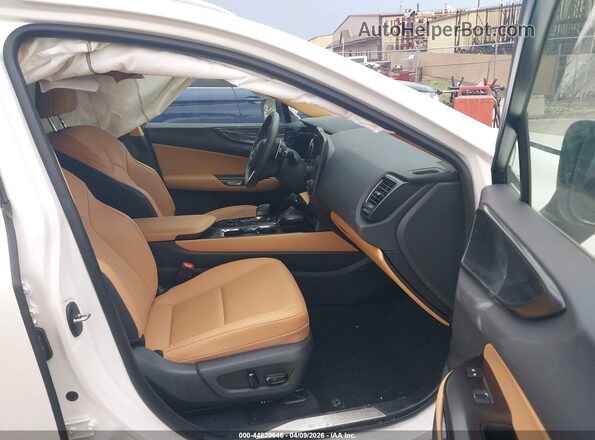 2T2GGCEZ2SC062734 2025 LEXUS NX 350 White Widok wnętrza z przodu