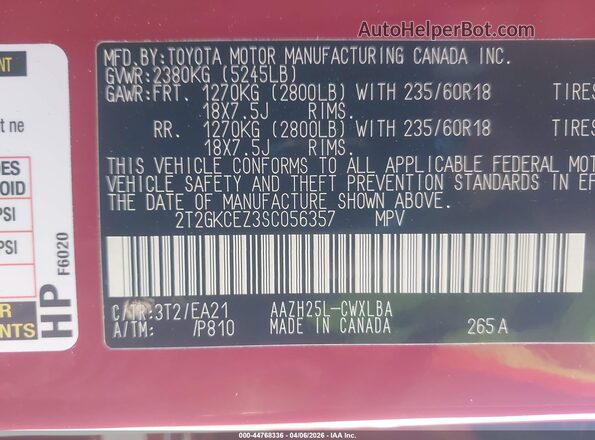 2T2GKCEZ3SC056357 2025 LEXUS NX 350H Red Вид підкапотного простору