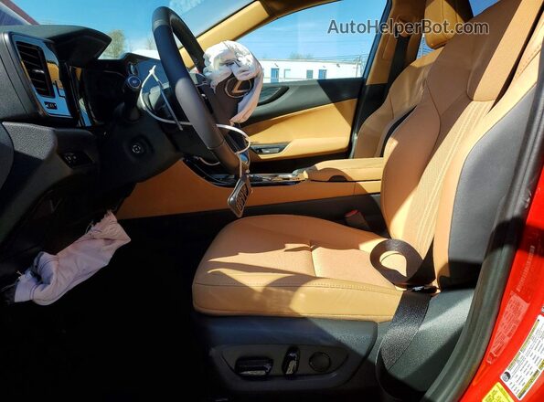2T2GKCEZ4SC036442 2025 LEXUS NX Red Widok wnętrza z przodu