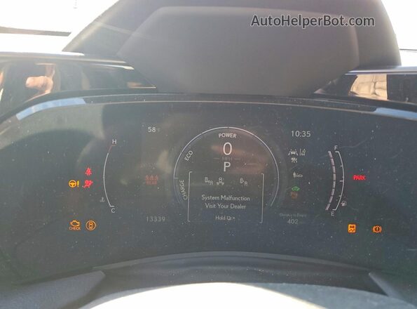 2T2GKCEZ4SC036442 2025 LEXUS NX Red Widok zestawu wskaźników