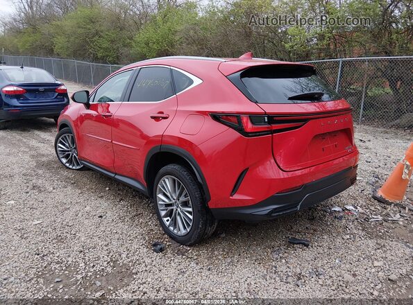 2T2GKCEZ6SC040296 2025 LEXUS NX 350H Red Trasero izquierdo