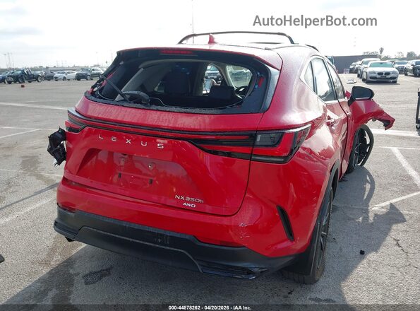 2T2GKCEZXPC015635 2023 LEXUS NX 350H Red უკანა მარჯვენა