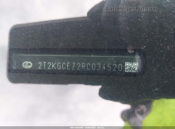 2T2KGCEZ2RC034520 2024 LEXUS NX 350 Gray Vista del compartimento del motor
