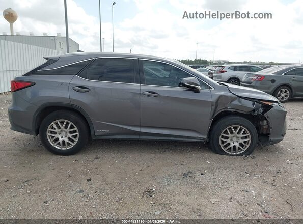 2T2ZFMCA4GC001598 2016 LEXUS RX 450H Gray Widok wnętrza z tyłu