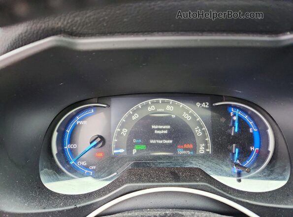 2T3EWRFV0LW087281 2020 TOYOTA RAV4 Синий Вид щитка приборов