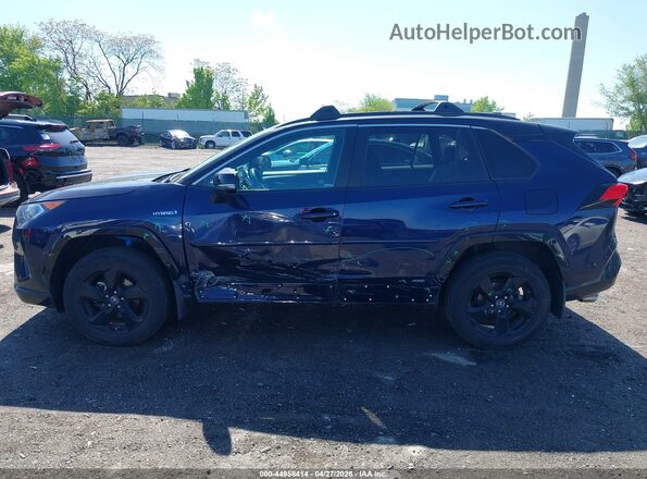 2T3EWRFV9LW072875 2020 TOYOTA RAV4 HYBRID Dark Blue Widok z przodu