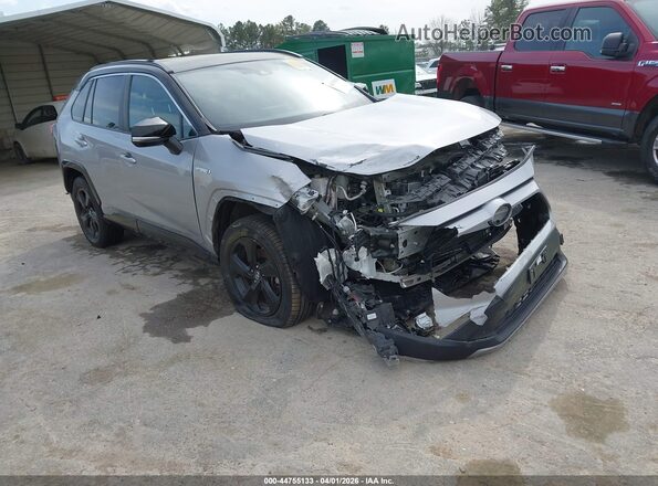 2T3EWRFVXKW015406 2019 TOYOTA RAV4 HYBRID Silver Przód prawy