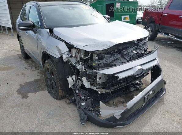 2T3EWRFVXKW015406 2019 TOYOTA RAV4 HYBRID Silver Widok z przodu