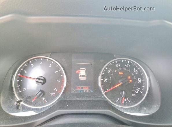 2T3H1RFVXLC073773 2020 TOYOTA LE Серый Вид щитка приборов