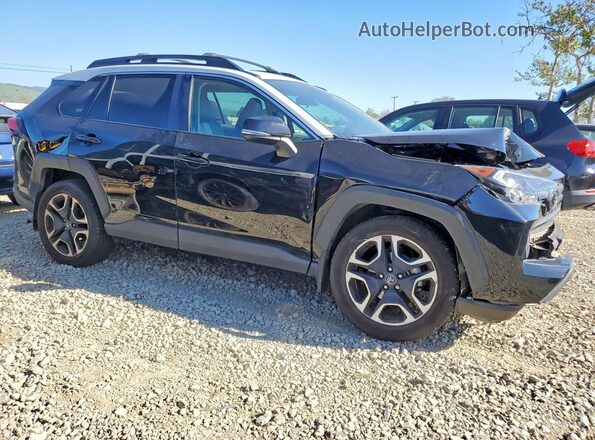 2T3J1RFVXKC021415 2019 TOYOTA RAV4 Черный Передняя правая четверть