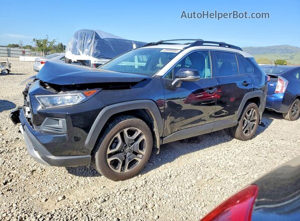 2T3J1RFVXKC021415 2019 TOYOTA RAV4 Черный Передняя левая четверть