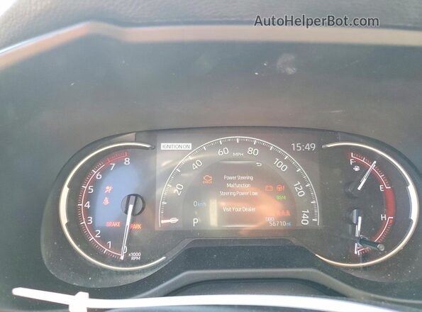 2T3J1RFVXKC021415 2019 TOYOTA RAV4 Черный Вид щитка приборов