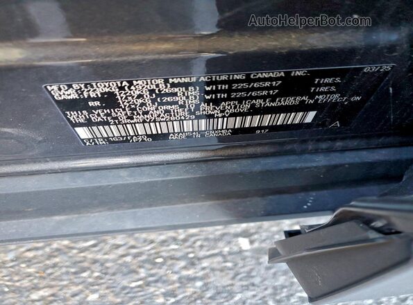 2T3RWRFV7SW280429 2025 TOYOTA LE Серый Панорамный вид салона 360°