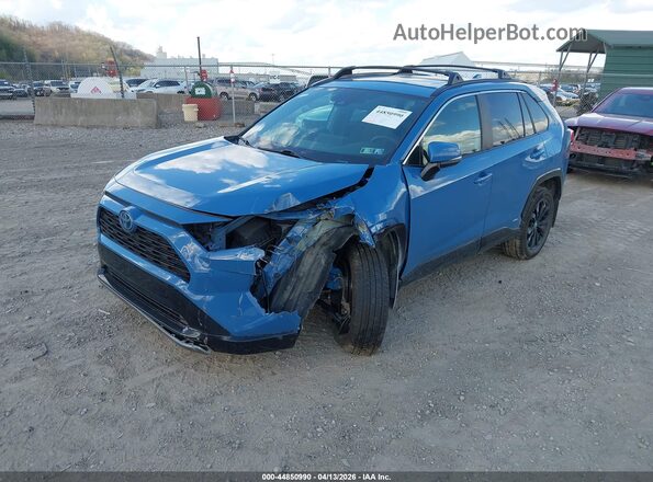 2T3T6RFV0RW074305 2024 TOYOTA RAV4 HYBRID Синий Передняя левая четверть