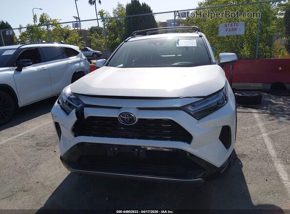 2T3T6RFV9RW049290 2024 TOYOTA RAV4 HYBRID White Widok zestawu wskaźników