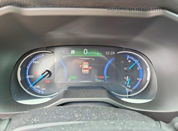 2T3UWRFV5SW254681 2025 TOYOTA RAV4 Black ხელსაწყოთა პანელის ხედი
