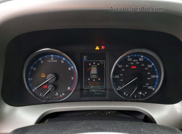 2T3YFREV8HW367116 2017 TOYOTA RAV4 Silver Widok zestawu wskaźników