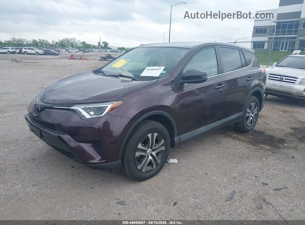 2T3ZFREV0JW508285 2018 TOYOTA LE Maroon Vista tres cuartos delantera izquierda