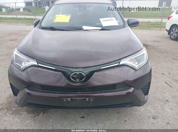 2T3ZFREV0JW508285 2018 TOYOTA LE Maroon Vista del cuadro de instrumentos