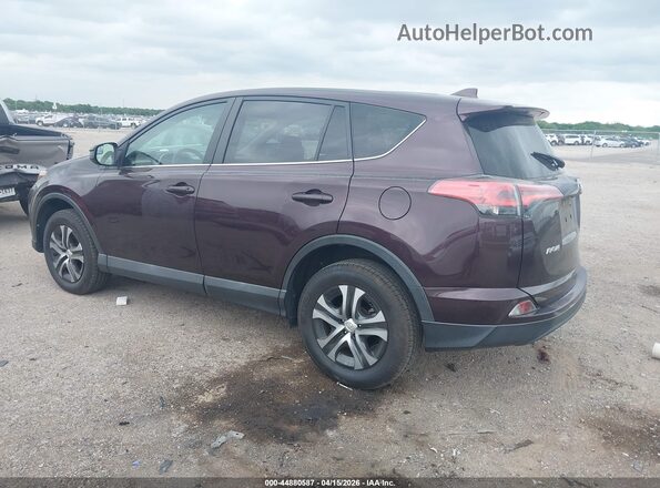 2T3ZFREV0JW508285 2018 TOYOTA LE Maroon Trasero izquierdo