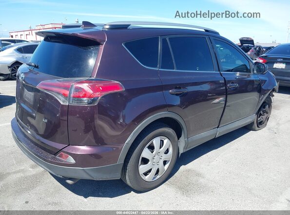 2T3ZFREV7HW365121 2017 TOYOTA LE Темно-бордовый Задняя правая четверть