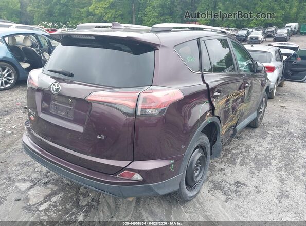 2T3ZFREV8GW241907 2016 TOYOTA LE Темно-бордовый Задняя правая четверть