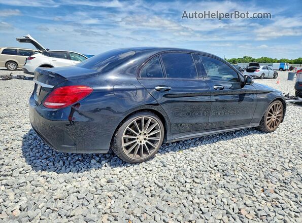 55SWF6EB0GU115553 2016 MERCEDES-BENZ C Черный Передняя правая четверть