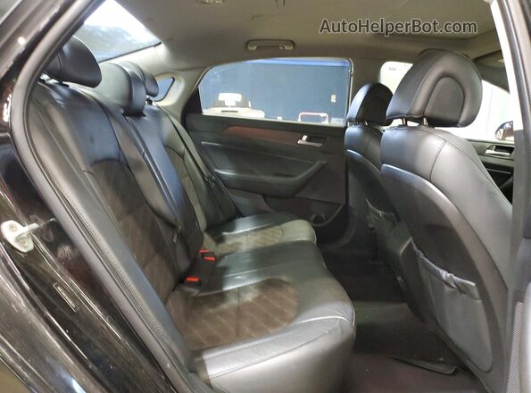 5NPE34AF5HH506073 2017 HYUNDAI SONATA Черный Вид задней части салона