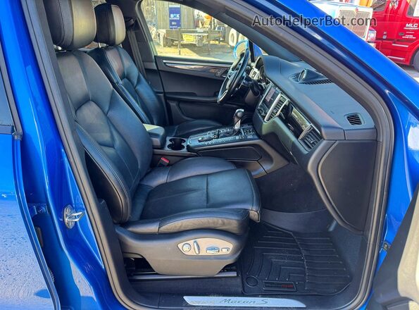 WP1AB2A50JLB34798 2018 PORSCHE MACAN Синий Вид сзади