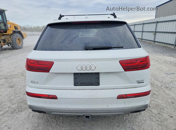WA1LAAF77JD010033 2018 AUDI Q7 White Widok wnętrza z przodu
