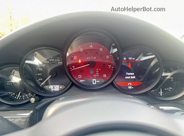 WP0CB2A91HS156001 2017 PORSCHE 911 Белый Вид щитка приборов
