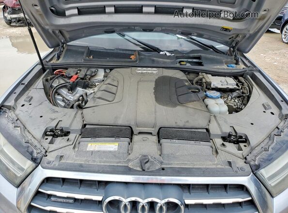 WA1VAAF71HD001105 2017 AUDI Q7 Серебряный Вид наклейки с VIN-кодом